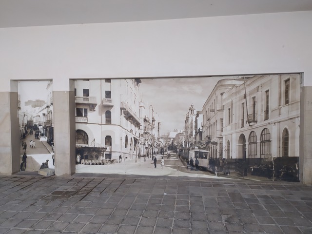 Wall with old photograph from Ceuta. Photo © Karethe Linaae